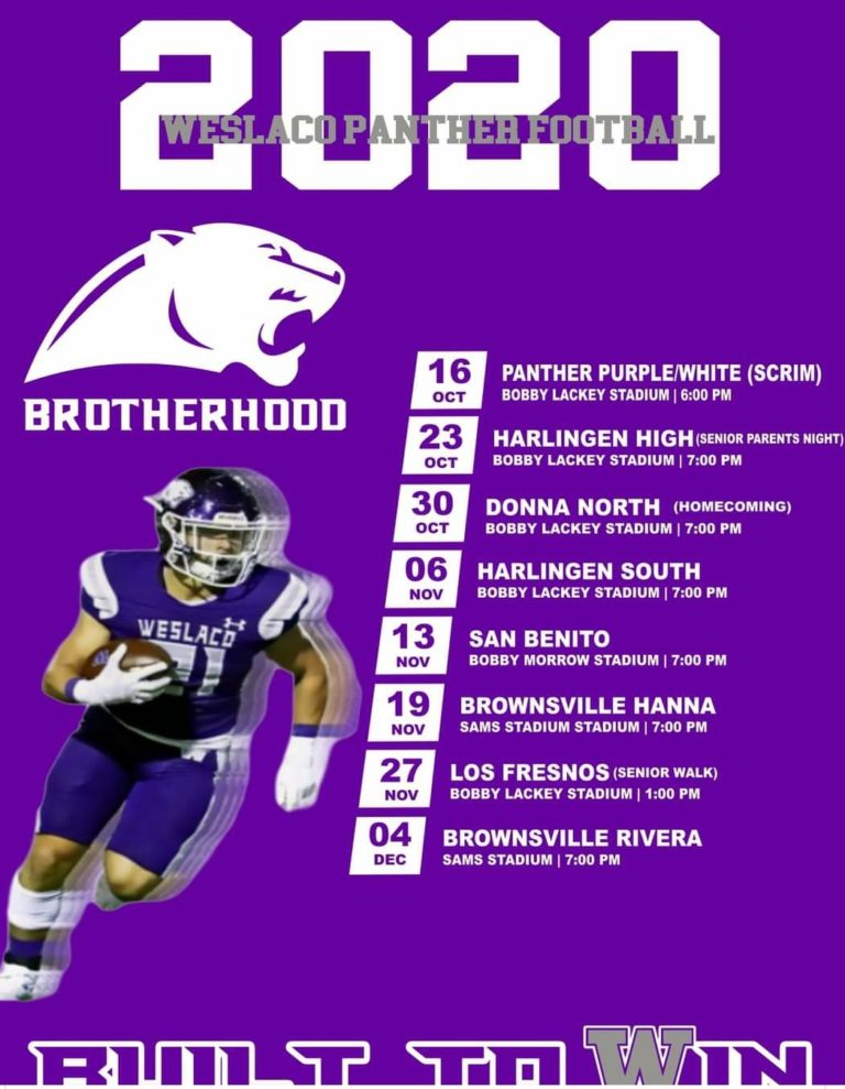 Panthers football schedule announced