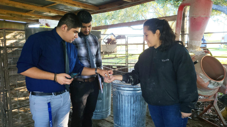 Aspire Enterprise zeros in on local farm, students helping businesses owner